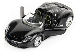 Машинка радиоуправляемая 1:24 Meizhi Porsche 918 металлическая (черный)