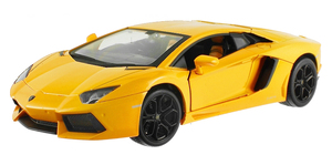 Машинка радиоуправляемая 1:24 Meizhi Lamborghini LP700 металлическая (желтый)