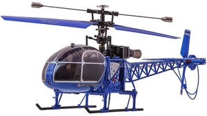 Вертоліт на пульті 4-к р/к великий WL Toys V915 Lama копійний (синій) 