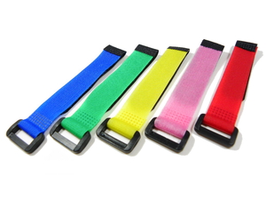 Стяжки на липучке Tarot 20см 5шт цветные для крепления аккумуляторов (TL1066-02)
