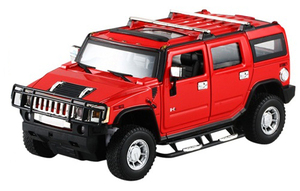 Машинка радиоуправляемая 1:24 Meizhi Hummer H2 металлическая (красный)