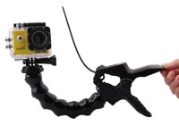 Крепление прищепка SJCam с гибким штативом для камер SJ4000, SJ5000, M10