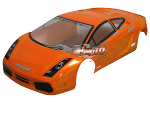 Кузов Himoto для шоссейных моделей 1:10 (lambo, оранжевая)