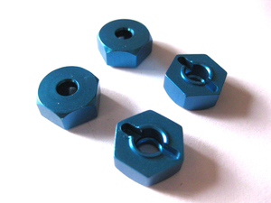 Хексы алюминиевые для HI6103, HI5101, HI4123 голубые 4шт (122042 запчасти для радиоуправляемых моделей Himoto)