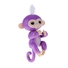 Ручная обезьянка на бат. Happy Monkey интерактивная (фиолетовый) - фото 1