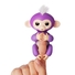 Ручна мавпочка на бат. Happy Monkey інтерактивна (фіолетовий) - фото 4