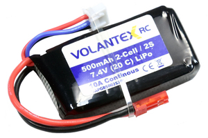 Аккумулятор Li-Pol 500mAh 2S 7.4V VolantexRC (V-2S500)