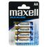 Батарейка AA Maxell Alkaline LR6 в блистере 1шт (4шт в уп.) - фото 2