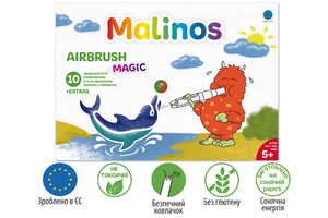 Повітряні фломастери аерографи які міняють колір MALINOS BLOpens Magic 10 (8 + 2 + 1) шт 