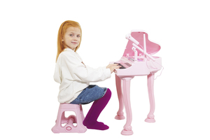 Дитяче піаніно синтезатор Baoli "Маленький музикант" з мікрофоном і стільчиком 37 клавіш (рожевий)