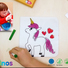 Фломастери дитячі які змиваються для малюків MALINOS Babyzauber 10 шт + текстильна книжка розмальовка багаторазова - фото 5