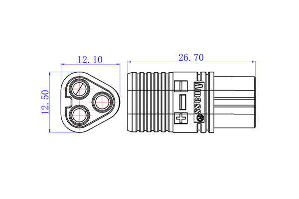 Конектори силові AMASS MT60 Female