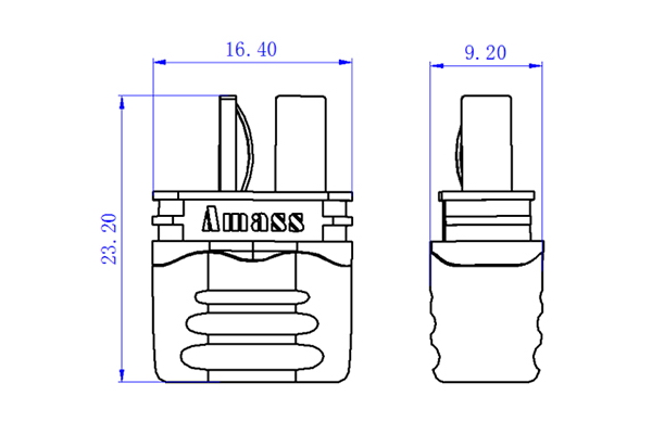 Сілові коннектори AMASS T-Plug Male