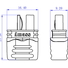 50 шт - Коннекторы AMASS T Plug Male - фото 2