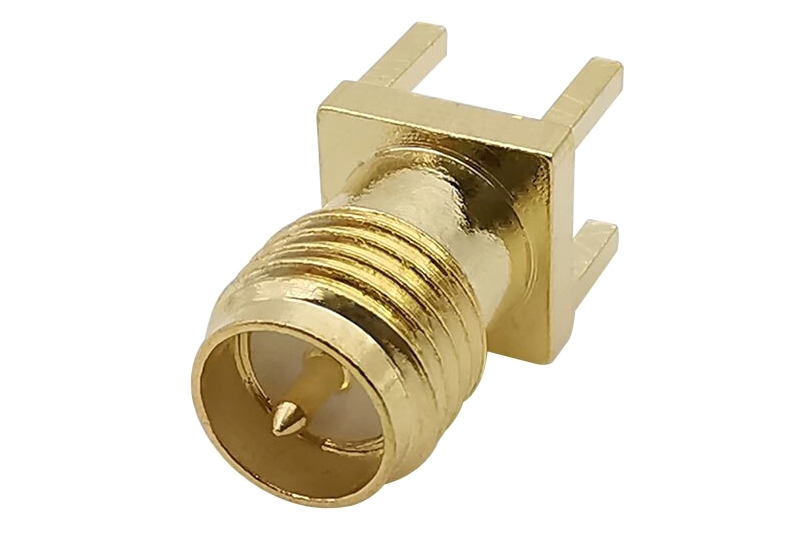 Роз'єм RP-SMA F прямий на плату для FPV та радіообладнання