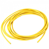 Провод силиконовый QJ 28 AWG (желтый), 1 метр