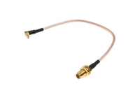 Антенный кабель QJ RG316 20 см угловой (MMCX - SMA F)