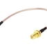 Антенный кабель QJ RG316 20 см угловой (MMCX - SMA F) - фото 2