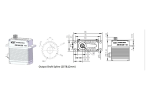 Сервопривод 360г KST X30 150кг/0.20сек/28В для UAV (CANBUS EXTENDED)