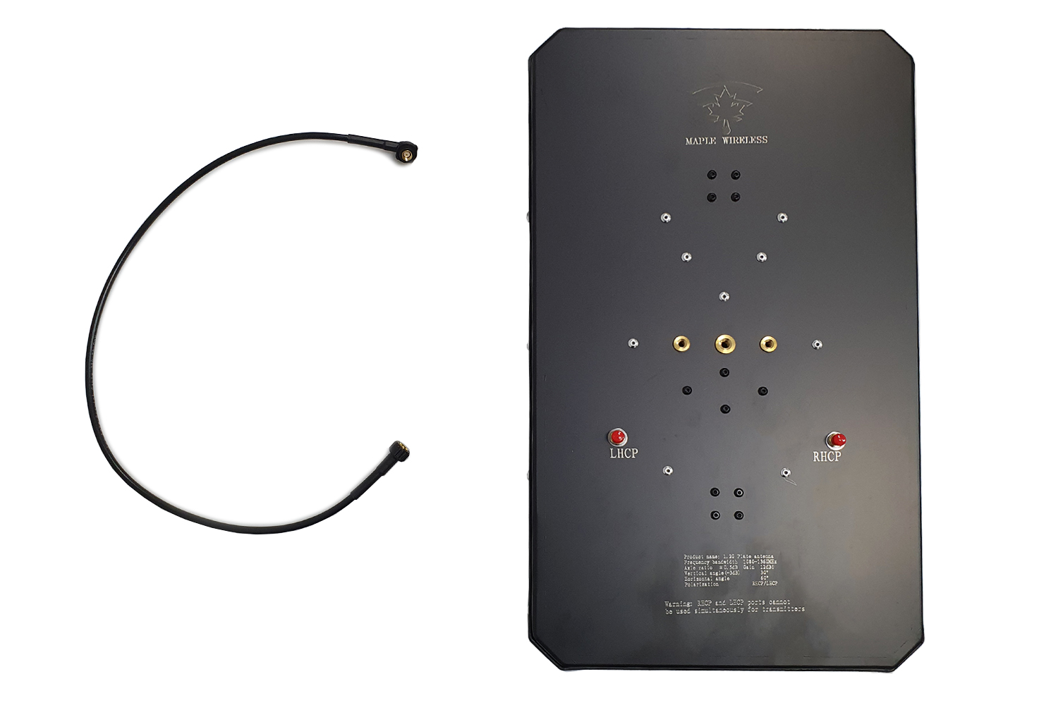 Патч-антена Maple Wireless 1.2 ГГц, 12 дБ, RP-SMA, RHCP