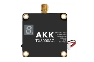 Видеопередатчик AKK TX8000 AC 4.9-6.0GHz 8W (96 каналов)