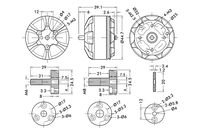 Мотор T-Motor MN4010 KV475 для мультикоптерів