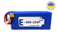 Батарея Energy Life Li-Ion 2S4P 21700-50ME 12AWG XT60-F (001)