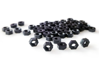 Гайка нейлоновая М3 шестигранная, чёрная
