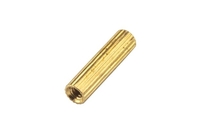 Стійка латунна міжплатна M2x12мм F-F кругла з накаткою латунь (1000 шт)