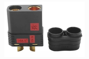50 шт - Конектор QS8-S+ Female безіскровий (чорний)